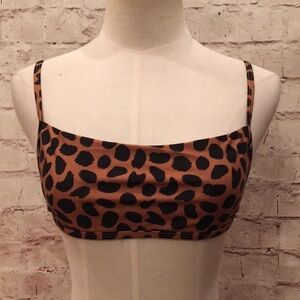 Blue Life ARIA Bikini Top Cheetah Brown Black S